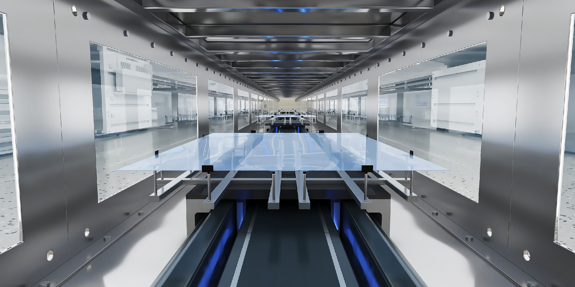 The magnetic levitation conveying line can improve the production efficiency, precision and flexibil