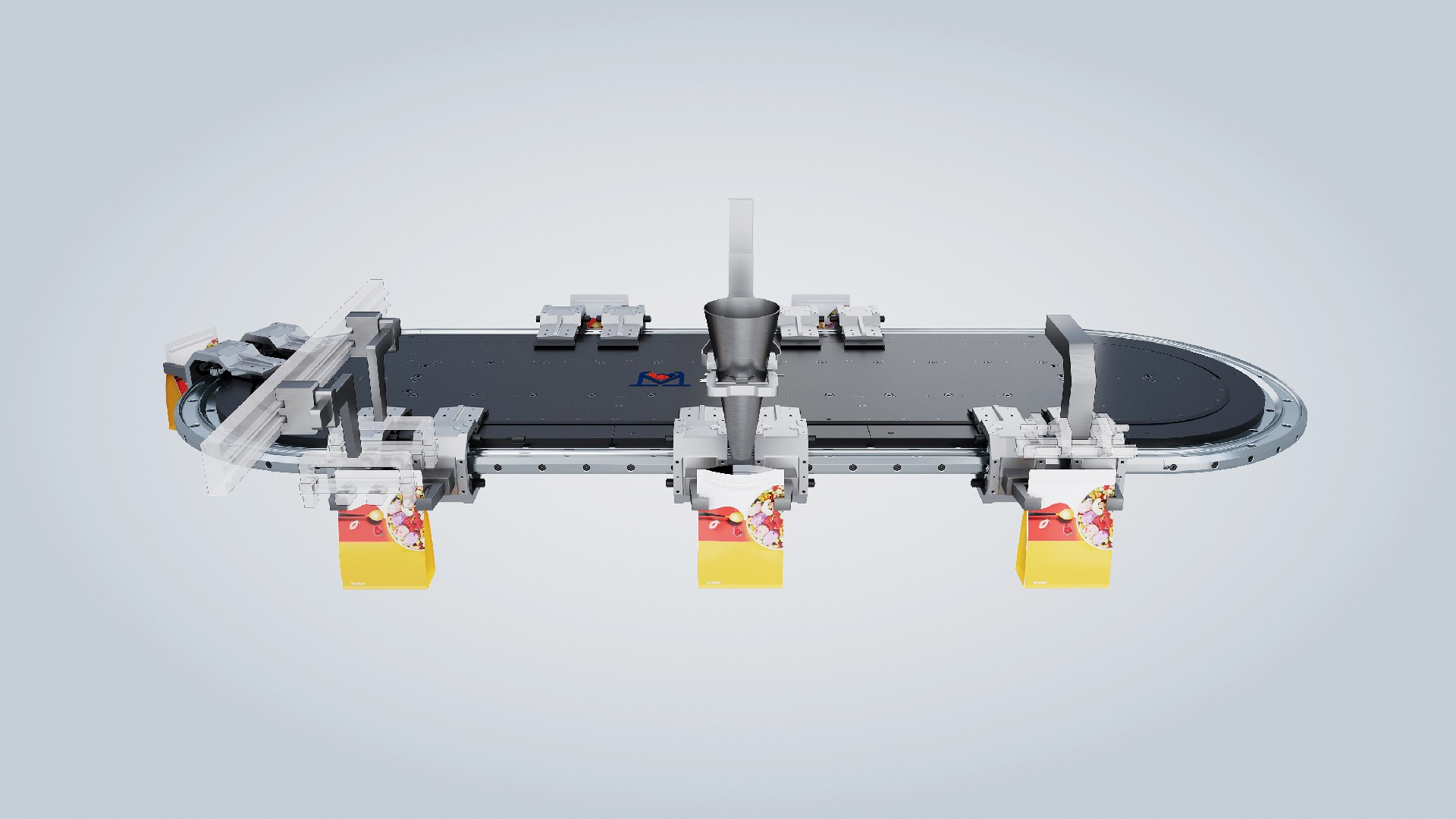 The magnetic levitation conveying line enhances the hygiene and safety of food and beverage producti